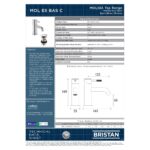 Bristan Molida Eco Start Chrome Basin Mixer