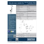 Bristan Molida Concealed Thermostatic Two Outlet Shower Pack Black