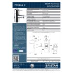 Bristan Prism Basin Mixer Tap with Pop-Up Waste