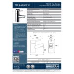 Bristan Prism Basin Mixer Tap without Waste