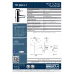 Bristan Prism Eco Basin Mixer Tap with Pop-Up Waste