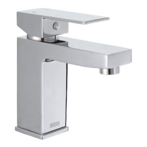 Bristan Qubo Basin Mixer Tap with Clicker Waste