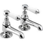 Bristan Renaissance Basin Taps Pair