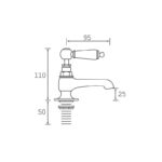 Bristan Renaissance Basin Taps Pair