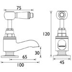 Bristan Renaissance 2 Vanity Basin Taps