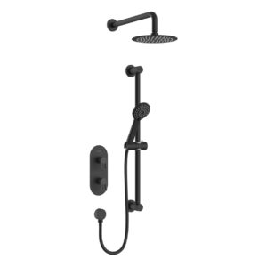 Bristan Saffron Concealed Dual Control Shower Pack Black