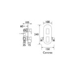 Bristan Sail Recessed Concealed Shower Valve with Diverter Chrome