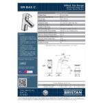 Bristan Smile Basin Mixer Tap with Clicker Waste