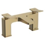 Bristan Tangram Brushed Brass Bath Filler Tap