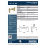 Bristan Tangram Brushed Brass Bath Filler Tap