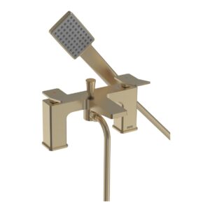 Bristan Tangram Brushed Brass Bath Shower Mixer