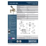 Bristan Tangram Brushed Brass Bath Shower Mixer