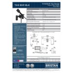 Bristan Tangram Matt Black Bath Shower Mixer