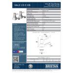 Bristan Lever Basin Taps with 3" (76mm) Levers