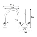 Bristan Lever Monobloc Sink Mixer with Ceramic Disc Valves Chrome