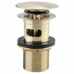 Bristan Round Clicker Basin Waste Slotted Brushed Brass