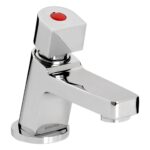 Bristan Timed Flow Soft Touch Pillar Basin Tap