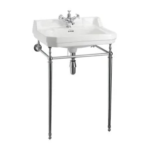 Burlington Edwardian 61cm 1 Hole Basin & Stand