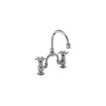 Burlington Birkenhead Arch Basin Mixer 200mm Centres Chrome/White