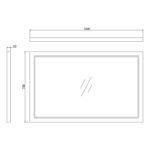 Burlington Framed 120cm Mirror Matt White