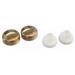 Burlington WC Pan Fixing Screw Covers Gold