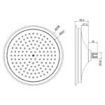 Burlington 9" AirBurst Shower Head Gold