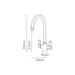 Carron Phoenix Windsor Traditional Kitchen Sink Mixer Tap