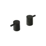 Cifial Black Deck Bath Valves Pair