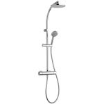 Cifial Round Multi Function Thermostatic Shower Column Chrome