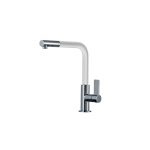 Clearwater Auriga Sink Mixer with Pull-Out Aerator Chrome/White