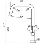 Clearwater Jovian Sink Mixer with U Spout Brushed Nickel