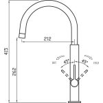 Clearwater Jovian Sink Mixer with C Spout Chrome