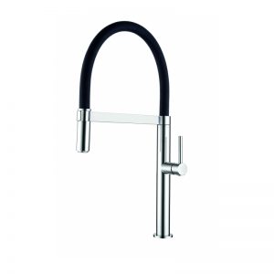 Clearwater Meridian Sink Mixer with Silicon Spout Chrome/Black