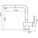 Clearwater Mercury Sink Mixer with Pull-Out Aerator Steel