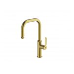 Clearwater Pioneer Kitchen Sink Mixer with Pull Out Spray Brushed Brass