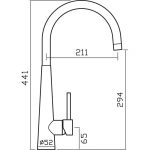 Clearwater Porrima Single Lever C Spout Mono Sink Mixer Brushed