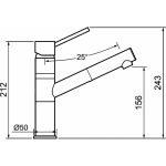 Clearwater Sirius Top Lever with Pull-Out Stainless Steel