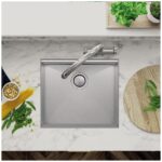 Clearwater Stark Smart 1 Bowl Undermount Steel Kitchen Sink 540x490mm