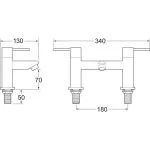 Deva Insignia Deck Mounted Bath Filler