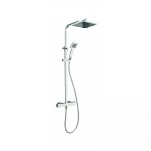 Deva Savvi Bar Shower Set with Rigid Riser, Fixed Head & Handset