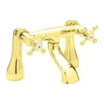 Deva Tudor Pillar Mounted Bath Filler Gold