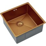 Ellsi Elite 1 Bowl Stainless Steel Kitchen Sink & Waste Copper