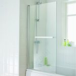 Essential Eclipse Square Bath Screen 800x1400mm 6mm Glass