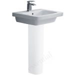 Essential Ivy Pedestal Basin Only 650mm 1 Tap Hole White