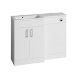 Essential Montana L-Shape 1100mm Gloss White Left Hand Vanity Unit