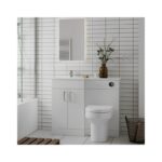 Essential Montana L-Shape 1100mm Gloss White Left Hand Vanity Unit