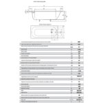 Essential 1700x700mm Single Ended Steel Bath 2 Tap Holes