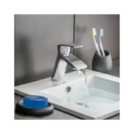 Essential Pisco Mono Basin Mixer with Click Waste Chrome