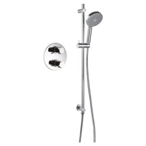 Flova Allore Thermostatic 1-Outlet Shower Valve with Slide Rail Kit