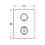 Flova Annecy SmartBOX Shower Valve Finishing Kit